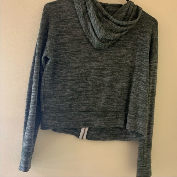 American Eagle Outfitters Heathered Green Hoodie - Picture 2 of 3